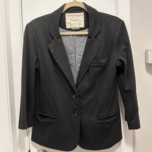 Anthropologie Black Tailored Blazer